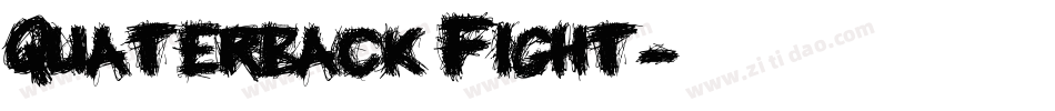 Quaterback Fight字体转换